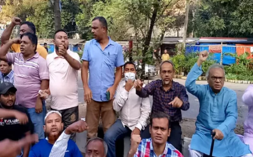 রাজধানীতে অবরোধের সমর্থনে বিএনপি ও অঙ্গসংগঠনের ঝটিকা মিছিল
